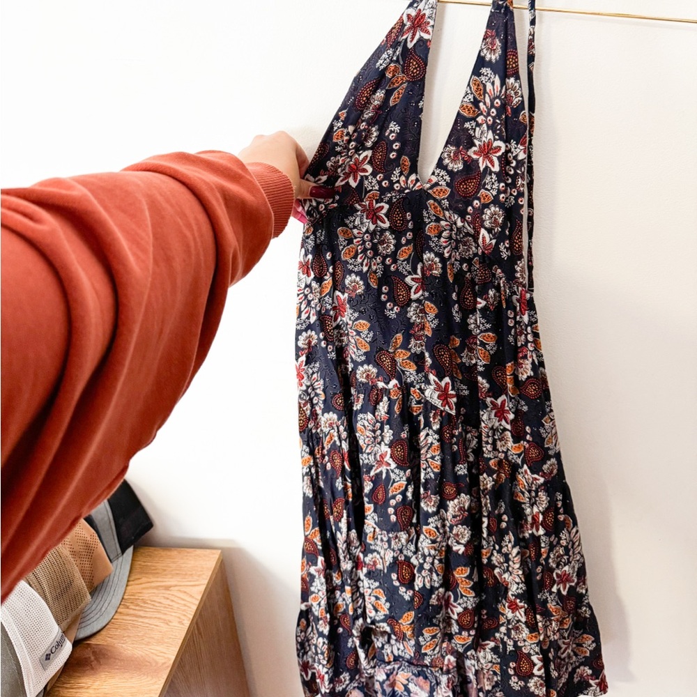 navy blue sundress